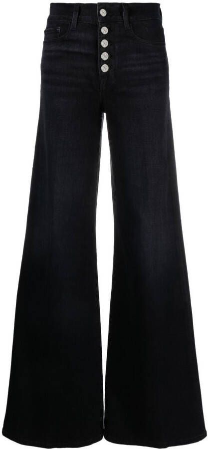 FRAME Jeans met wijde pijpen Zwart