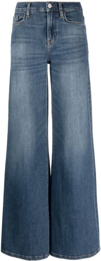 FRAME Le Palazzo wide-leg jeans Blauw
