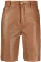 FRAME Leren shorts Bruin - Thumbnail 1