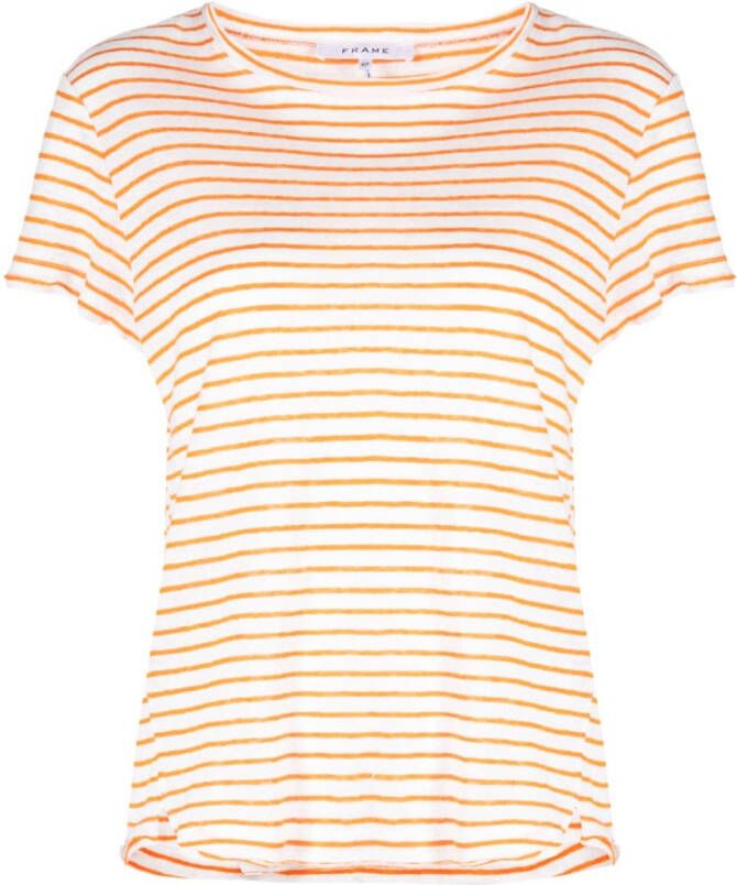 FRAME Linnen T-shirt Beige