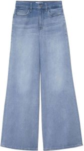 FRAME mid-rise wide-leg jeans Blauw