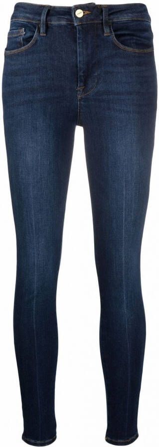 FRAME Skinny jeans dames biologisch katoen katoen gerecycled polyester Spandex Elastane 1 Blauw