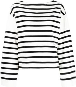 FRAME slouchy mariner long-sleeve top Wit