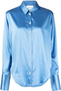 FRAME Zijden blouse Blauw