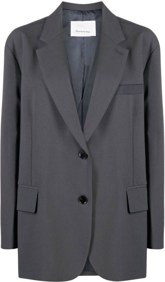 The Frankie Shop Blazer met enkele rij knopen Grijs
