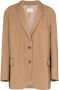 The Frankie Shop Blazer met enkele rij knopen Bruin - Thumbnail 1