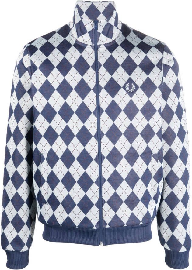 Fred Perry Trui met rits Blauw