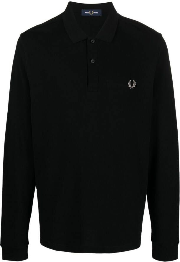 Fred Perry Poloshirt met logodetail Zwart