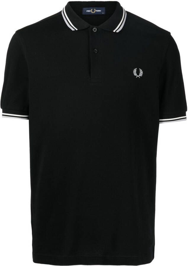 Fred Perry Poloshirt met geborduurd logo Zwart