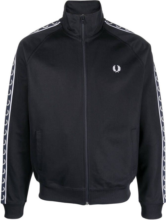 Fred Perry embroidered-logo windbreaker Blauw