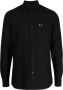 Fred Perry Katoenen Oxford overhemd Zwart - Thumbnail 1