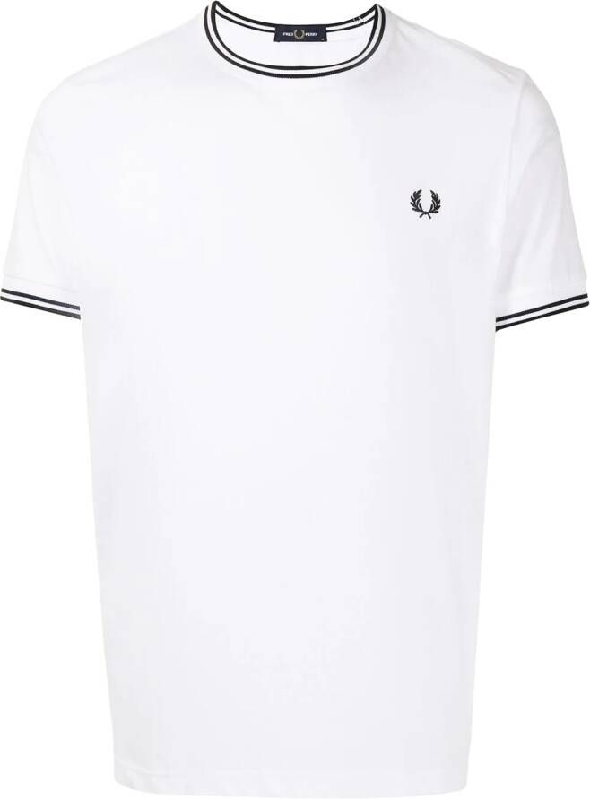Fred Perry Katoenen T-shirt Wit