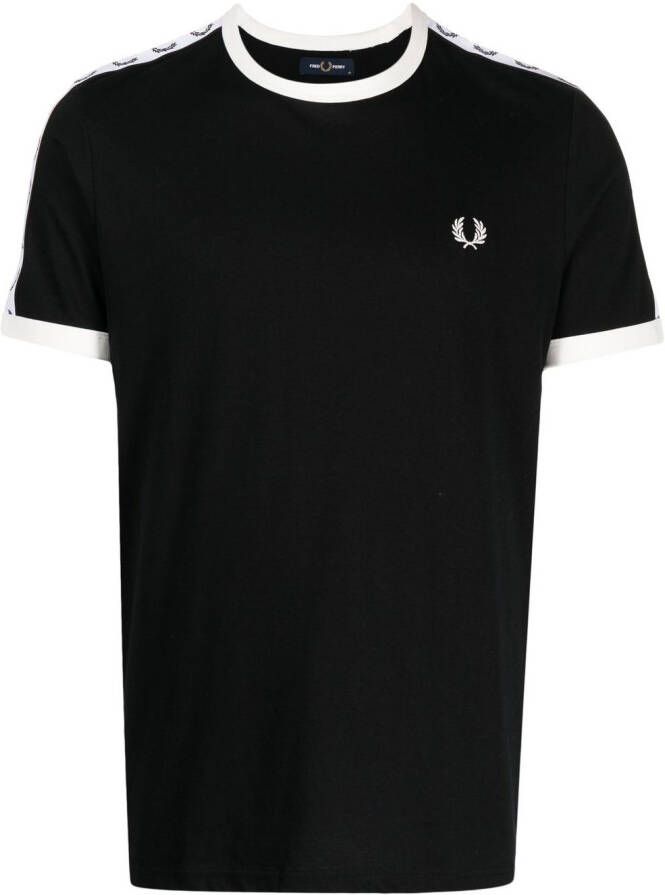 Fred Perry T-shirt met logoband Zwart