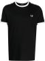 Fred Perry T-shirt met logoband Zwart - Thumbnail 1