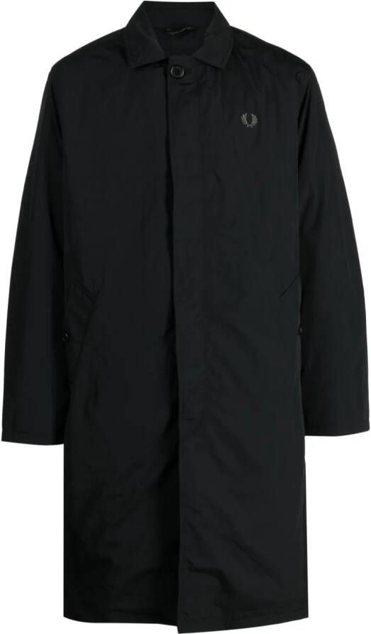 Fred Perry Parka met geborduurd logo Zwart