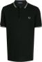 Fred Perry Poloshirt met contrasterende afwerking Zwart - Thumbnail 1