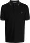 Fred Perry Poloshirt met contrasterende afwerking Zwart - Thumbnail 1