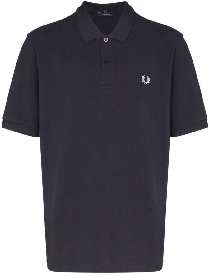 Fred Perry Poloshirt met geborduurd logo Blauw