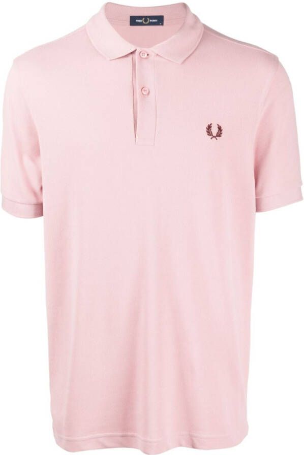 Fred Perry Poloshirt met geborduurd logo Roze