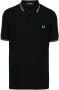 Fred Perry Poloshirt met geborduurd logo Zwart - Thumbnail 1