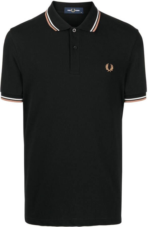 Fred Perry Poloshirt met geborduurd logo Zwart