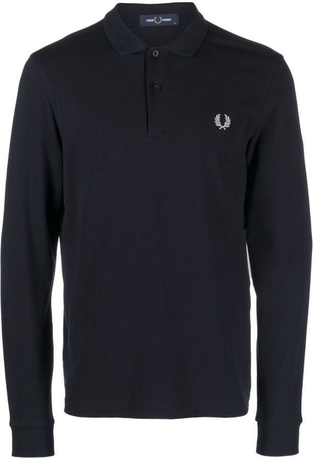 Fred Perry Poloshirt met logodetail Blauw