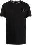 Fred Perry T-shirt met geborduurd logo Blauw - Thumbnail 1