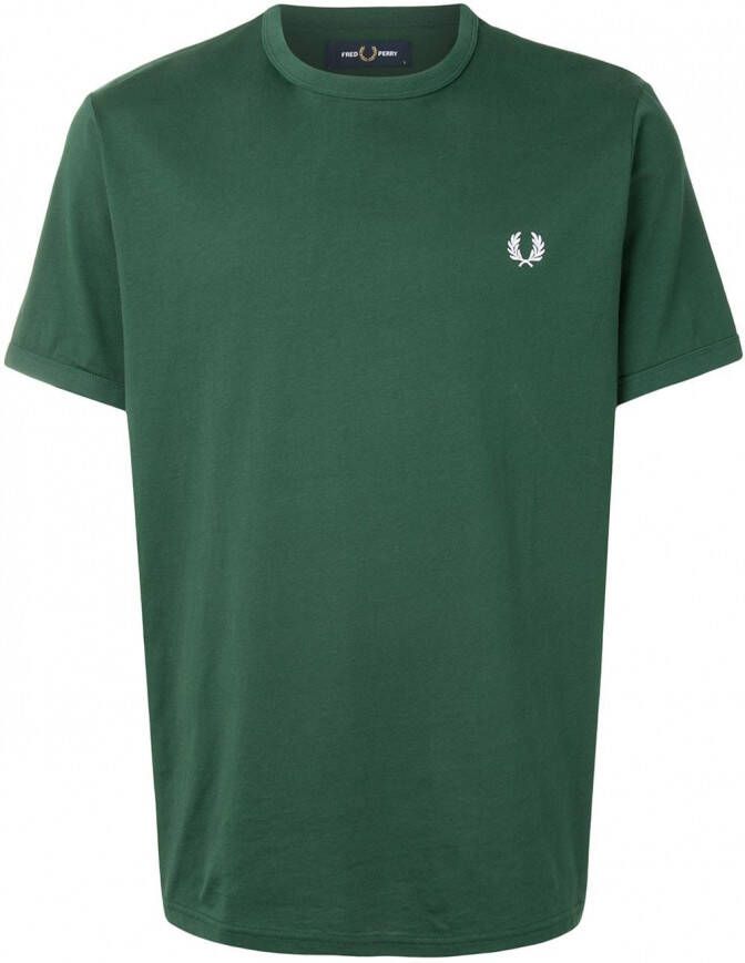 Fred Perry T-shirt met geborduurd logo Groen