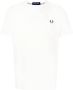Fred Perry T-shirt met geborduurd logo Wit - Thumbnail 1