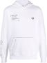 Fred Perry x GATE194 hoodie met print Wit - Thumbnail 1