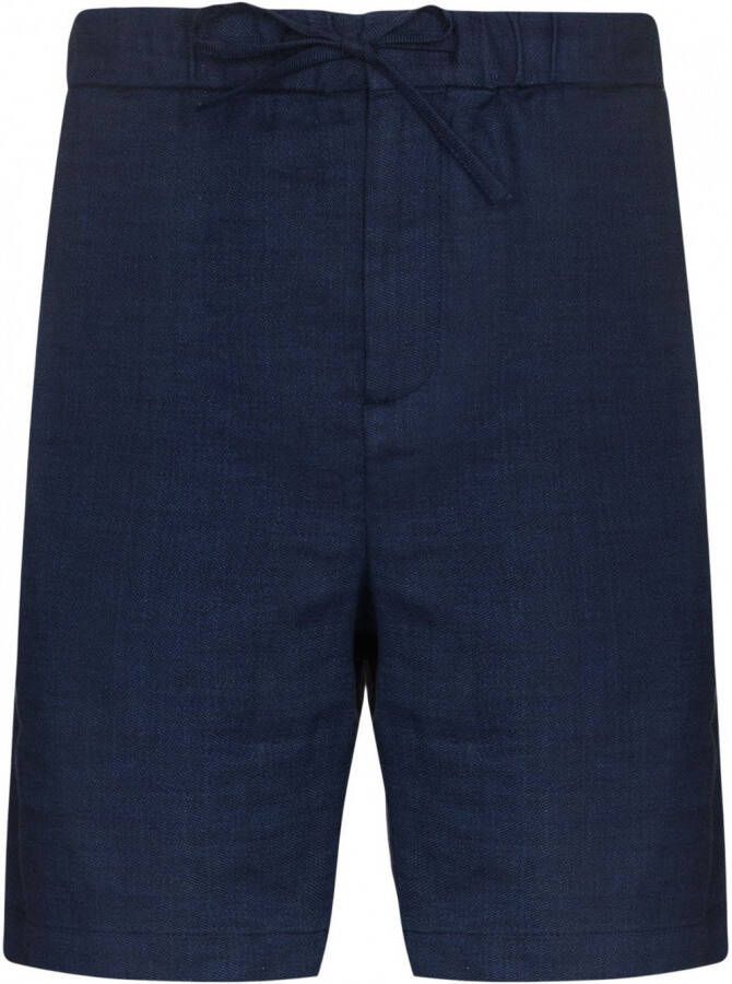 Frescobol Carioca Chino shorts met trekkoordtaille Blauw