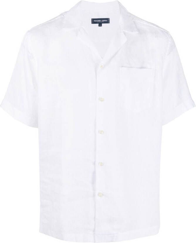 Frescobol Carioca Linnen overhemd Wit