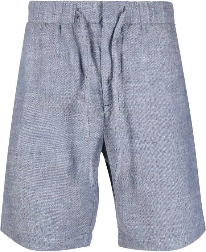 Frescobol Carioca Shorts van linnen mix Blauw