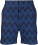 Frescobol Carioca Zwembroek met jacquard Blauw - Thumbnail 1