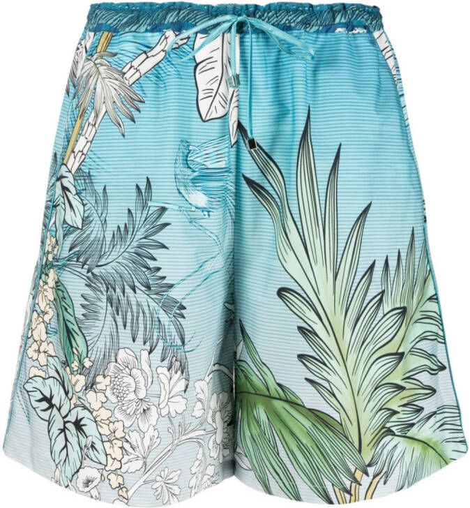 F.R.S For Restless Sleepers Shorts met ombré-effect Blauw