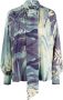 F.R.S For Restless Sleepers Zijden blouse Blauw - Thumbnail 1