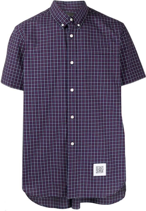 Fumito Ganryu Blouse met korte mouwen Blauw