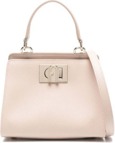 Furla 1927 leren shopper Beige