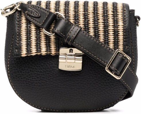 Furla Geweven crossbodytas Zwart