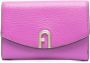 Furla Portemonnee met logoplakkaat Paars - Thumbnail 1