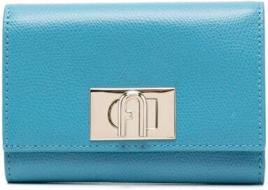 Furla Portemonnee met logoplakkaat Blauw