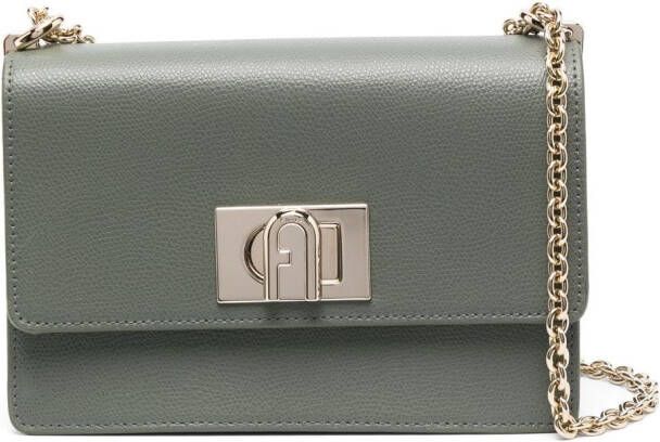 Furla 1927 leren crossbodytas Groen