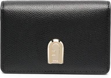 Furla Pasjeshouder met logoplakkaat Zwart