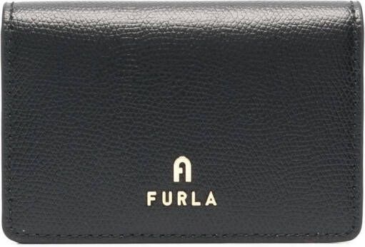 Furla Portemonnee met logoplakkaat Zwart