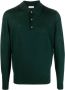 FURSAC Button-up wollen poloshirt Groen - Thumbnail 1