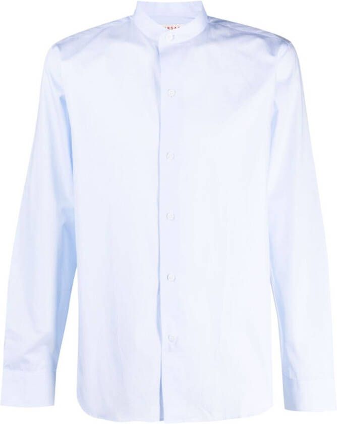 FURSAC Kraagloos overhemd Blauw
