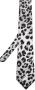 FURSAC Stropdas met luipaardprint Zwart - Thumbnail 1
