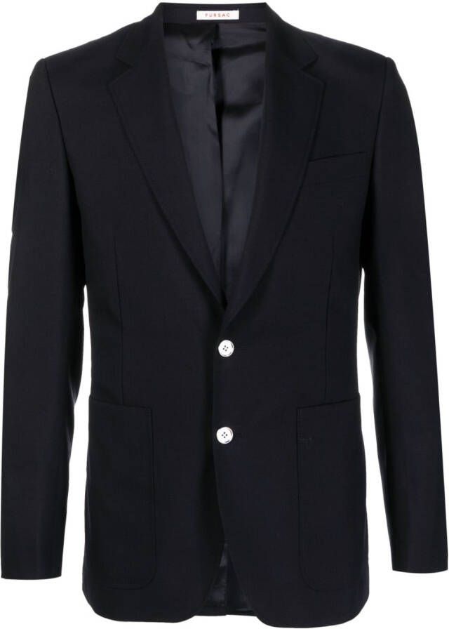 FURSAC Wollen blazer Blauw