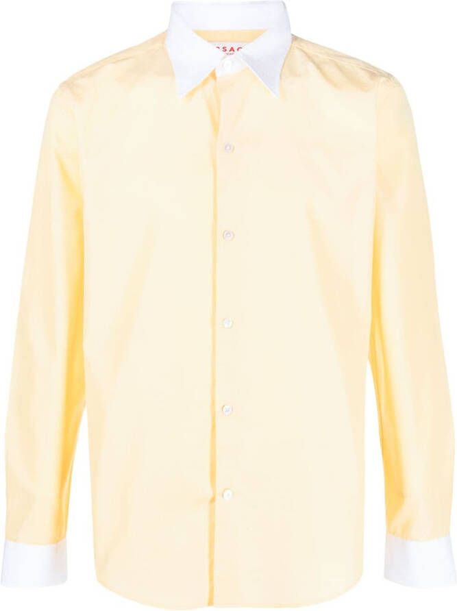 FURSAC Overhemd met puntkraag Geel