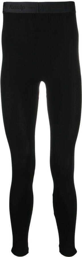 Fusalp Legging met logoband Zwart